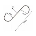 thumbnail image 2 of 10 Stainless Steel Butcher Hook, S Hooks, 120mm, S Hook for BBQ, Meat, Sausage, Cookware, Rustproof, Robust and Durable,, 2 of 5