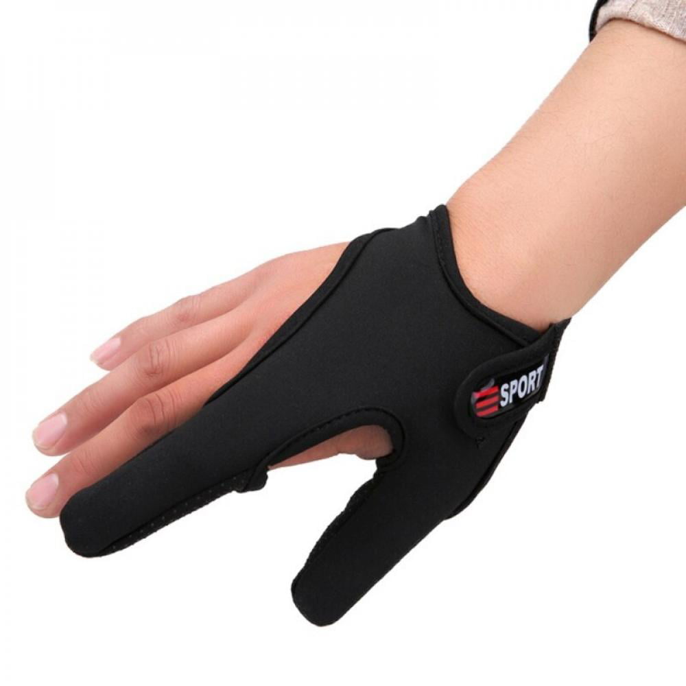 Outdoor Neoprene Gloves Fishing Rubber Grips Glove with Fold Back Finger & Thumb 