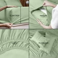 thumbnail image 4 of King Bed Sheet Set Piece Bedding Soft Brushed Microfiber Fabric Shrinkage & Fade Easy Care (), 4 of 6