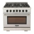thumbnail image 4 of Kucht Professional 36" Stainless Steel Propane Gas Range w/Black Knob in Silver, 4 of 10