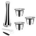 thumbnail image 1 of Bearachild Filtro de café reutilizable Cápsulas de café Cápsula de café PP de acero inoxidable recargable Cápsula de repuesto de filtro de polvo Juegos de servir café y té Bearachild HA021751-00, 1 of 1