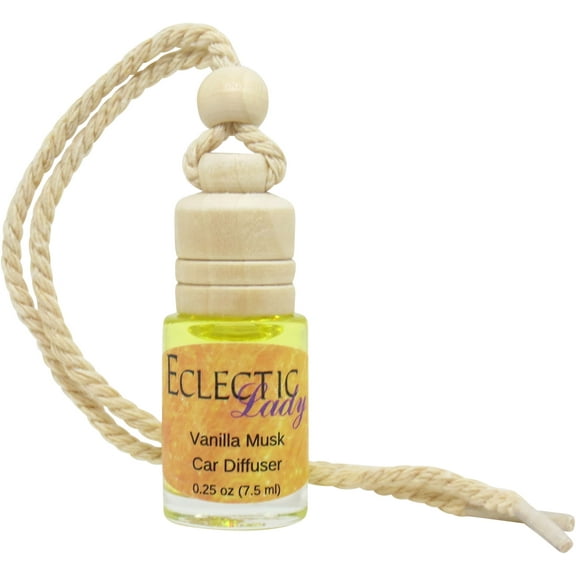 Vanilla Musk Scented Car Diffuser by Eclectic Lady, 7.5 ml, Air Freshener, Premium Grade Fragrance