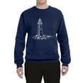 thumbnail image 2 of Wild Bobby Classic Coastal Lighthouse Cove Unisex Crewneck Sweatshirt, 2 of 5
