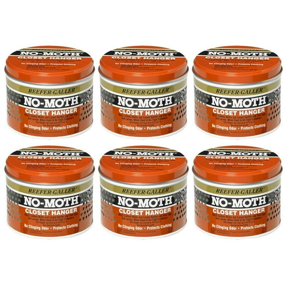 Reefer-Galler NO Moth Closet Hanger Pack of 6