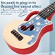 thumbnail image 4 of Muyoka Ukelele Juguete para Niños Juguete Educativo Temprano Rima de Guitarra con 4 Cuerdas Ukelele Musical Juguete Desarrollo Sensorial Instrumentos Musicales,Red Muyoka Hogar, 4 of 7