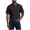 Black, variant on Mens Lightweight V Neck T-Shirts Summer Short Sleeve Plain Tees Casual Hippie Single Button Henley Shirt