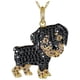 thumbnail image 1 of Colgantes con Dije Rottweiler DogNeck15 1Pza Rottweiler Negro Metal Cadena y Dije High Monaco, 1 of 4