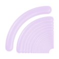 thumbnail image 1 of 20 Pieces Eyelash Curler Refills Portable Long Last Rubber Soft Makeup Tools violet, 1 of 7