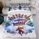 thumbnail image 4 of Nerf Conjunto de sábanas temático, trío de piezas, cómodo y amigable con la piel, diseño único, regalo de decoración para el hogar para familiares, amigos y fans,135cm *200cm, 4 of 6