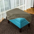 thumbnail image 6 of Stretch Ottoman Cover, Storage Ottoman Slipcovers Rectangle Footstool Protector Covers Removable Washable, 6 of 7