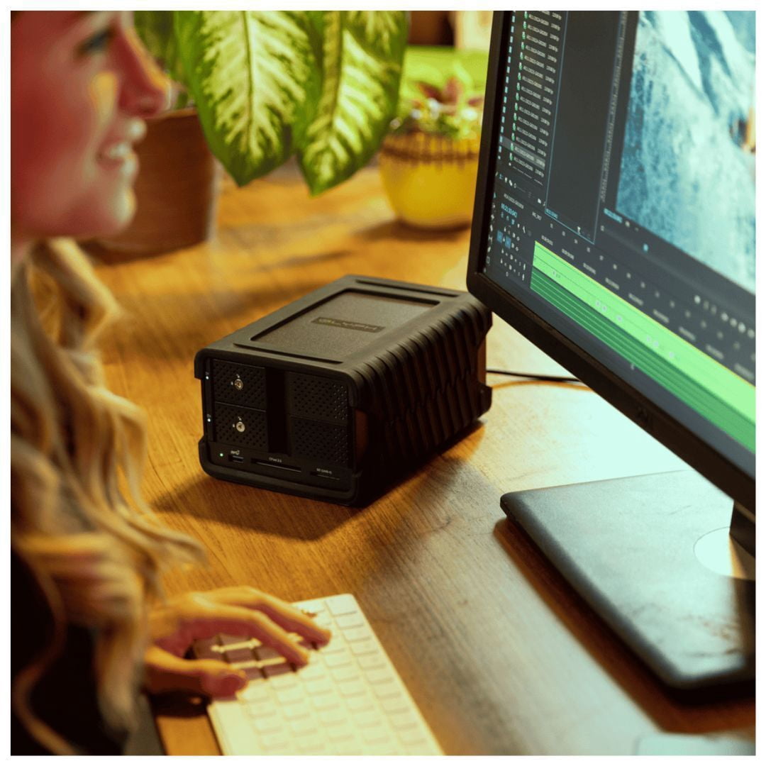 Glyph Technologies 16TB Blackbox PRO RAID 2-Bay RAID Array | 2 x 8TB, USB-C 3.2 Gen 2