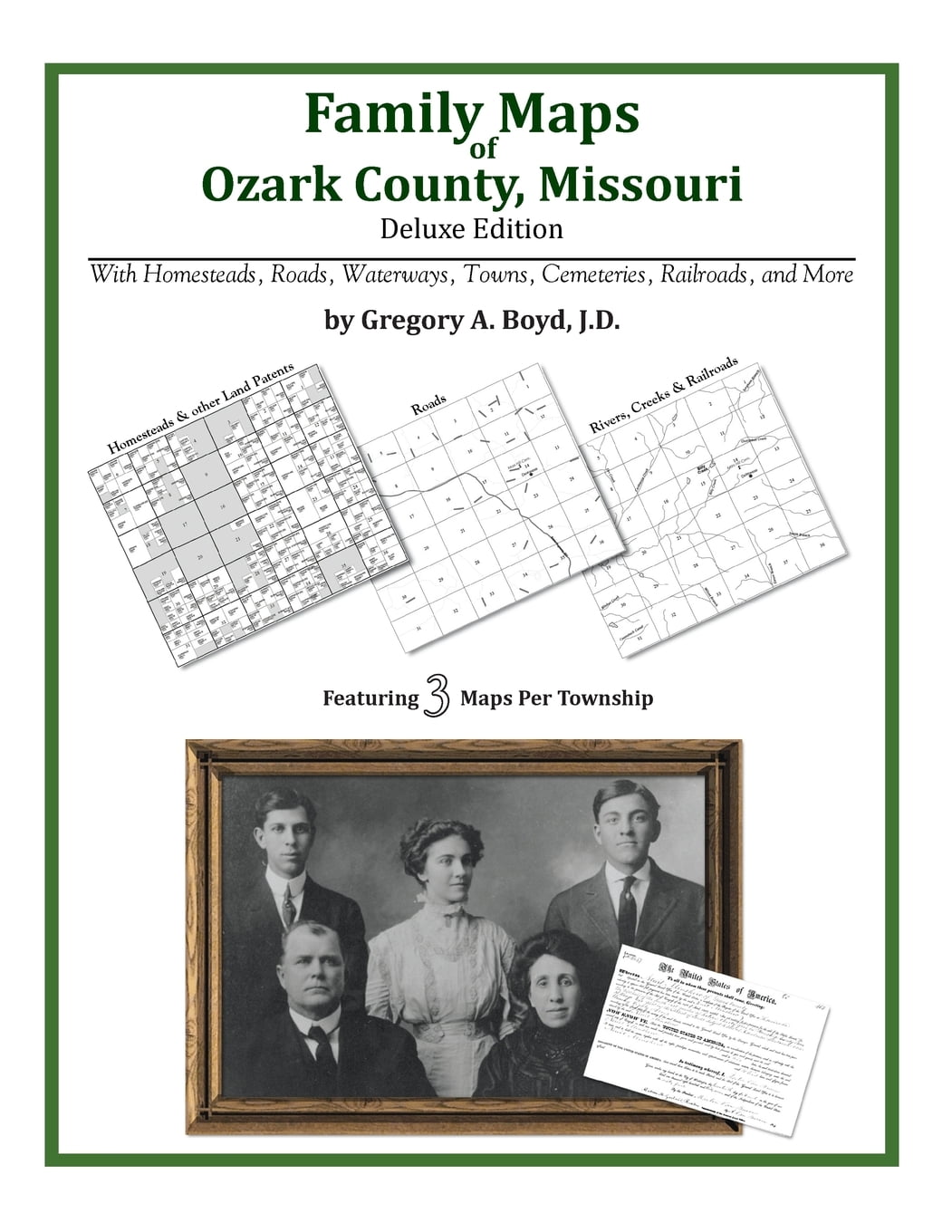 Ozark County Plat Map Family Maps Of Ozark County, Missouri - Walmart.com