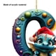 thumbnail image 3 of Colgantes de dragón de Navidad, letra acrílica C en forma de árbol de Navidad, decoración del coche, 3 of 4