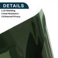 thumbnail image 4 of Unique Bargains Nano Ceramic Car Window Tint Film VLT 10% IRR 93% UVR 77% Dark Green 6.56ft x 15.7inch Privacy Film 3mil PET 1 Pc, 4 of 8