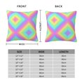 thumbnail image 3 of Rainbow Stripe Printed Decorative Square Throw Pillow Cover 22"x22", 3 of 7