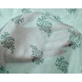 thumbnail image 4 of oneOone Silk Tabby Fabric Leaves & Floral Block Printed Craft Fabric BTY 42 Inch Wide, 4 of 4