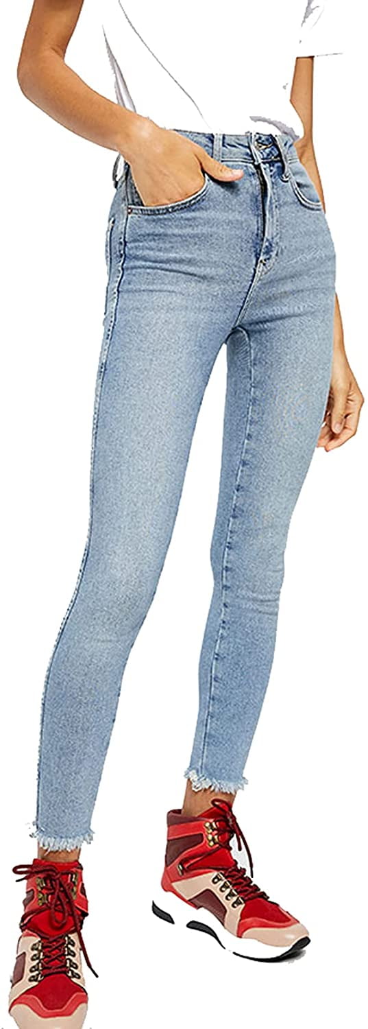 Free People Raw High-Rise Jeggings 25 