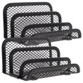 thumbnail image 1 of HAMPPLIES 2Ud Soporte Para Tarjetas De Negocios Negro Metalizado Para Escritorio Oficina Duradero, 1 of 6