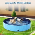 thumbnail image 5 of BN-LINK Foldable Dog Pool, PVC Pet Swimming Pool, Portable Dog Pool Bathtub for Pets to Swim and Bath, 47.2" x 11.8" Blue, 5 of 6