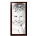 thumbnail image 2 of ArtToFrames 15" x 34" Matte Mahogany with Gold Accent Diploma Picture Frame, 15x34 inch Brown Wood Poster Frame (WOM-5109),  Pack, 2 of 7
