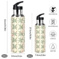 thumbnail image 2 of Yayeee 20oz Insulated Water Bottle Double Wall Stainless Steel with Flip Straw Lid, Pink and Green Geometric, 2 of 7