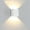 White shell,warm white light, variant on SNNROO Modern LED Wall Sconce Lighting Fixture Lamps 6W Warm White/White 3000K Up and Down Indoor Plaster Wall Lamps for Living Room Bedroom Hallway Home Room Decor