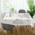 thumbnail image 6 of GZHJMY Easter Rabbit Tablecloth, Rectangle Waterproof Washable Polyester Table Cover for Picnic Dinner Holiday Party Decor, 54 x 72 Inch, 6 of 7