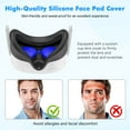 thumbnail image 4 of Rechale VR Silicone Case for Meta Quest 3S, Design Upgraded Accessories for Oculus Quest 3s, Face Cover, Controller Grips, Shell Cover, Lens Cover, Disposable Eye Cover(Blue), 4 of 6