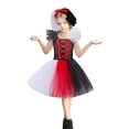 thumbnail image 5 of KAUOD Girls Halloween Party Performance Tutu Dress with Hairband Kids Mesh Tulle Outfits Lace Cute Halloween Dresses, 5 of 9