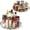 Gray, variant on 2 Pack Lazy Susan Turntable Organizer for Cabinet, 10.6'' 9.25'' Condiment Organizer for Refrigerator, Kitchen Pantry, Medicine Cabinet Organizer, Spices Rack Organization, Bathroom, Amber