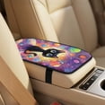 thumbnail image 3 of Xoenoiee Cat Space Universe Print 5 Pieces Car Accessories Leather Auto Seat Covers Full Set with Seatbelt Pads and Car Center Console Cushion Pad for Most Vehicle, SUV, Truck, 3 of 7