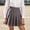 Gray, variant on Girl High Waist Uniform Pleated Skirt Solid Color A Line Short School Skater