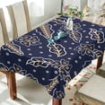 thumbnail image 4 of SKYSONIC Floral Pattern Tablecloth Waterproof Washable Polyester Square Table Cover Durable Tablecloth for Kitchen Dining Table Party Decor (54 X 54 Inch), 4 of 7