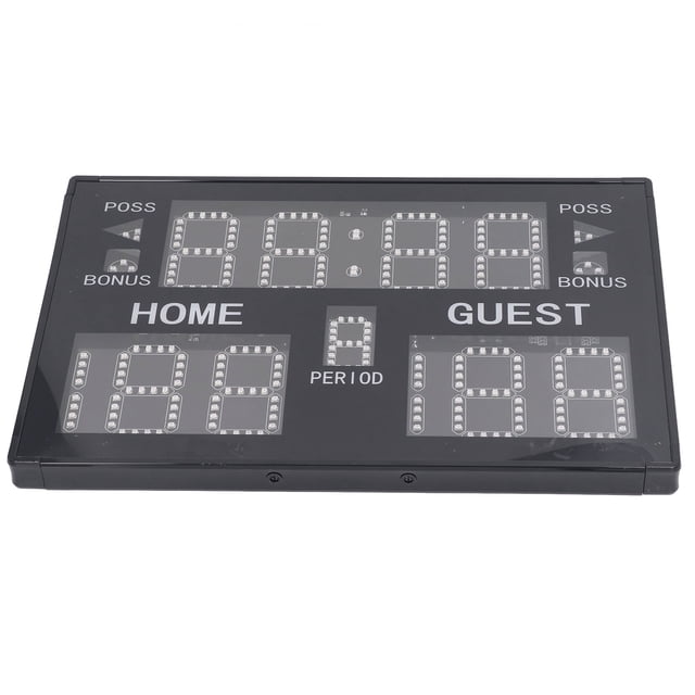 Marcador Electrónico, Modo De Temporizador De 100-240 V Pantalla LED De Marcador Electrónico Multiusos De 11 Dígitos Con Control Remoto Para Baloncesto