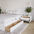 thumbnail image 4 of Nexera Oslo Ensemble de Chambre Réversible avec Rangement, 4 Pcs, Blanc, Grand Lit, 4 of 6