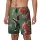 thumbnail image 1 of Balery Humming Bird 1 Bañador para hombre, shorts de playa de secado rápido con entrepierna y forro de compresión-Medium, 1 of 6