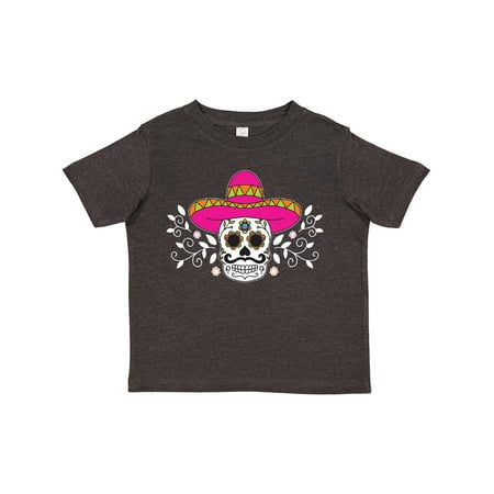 

Inktastic Sugar Skull Illustration with Floral Filigree Cinco De Mayo Boys or Girls Toddler T-Shirt