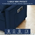 thumbnail image 5 of Wiilayok Convertible Sofa Bed with Pull Out Sofa Bed,55" Loveseat Sleeper Sofa Couch with Side Pockets and Pillows,Chaise Lounge Sofa for Living Room Bedroom Guest Room, 5 of 9