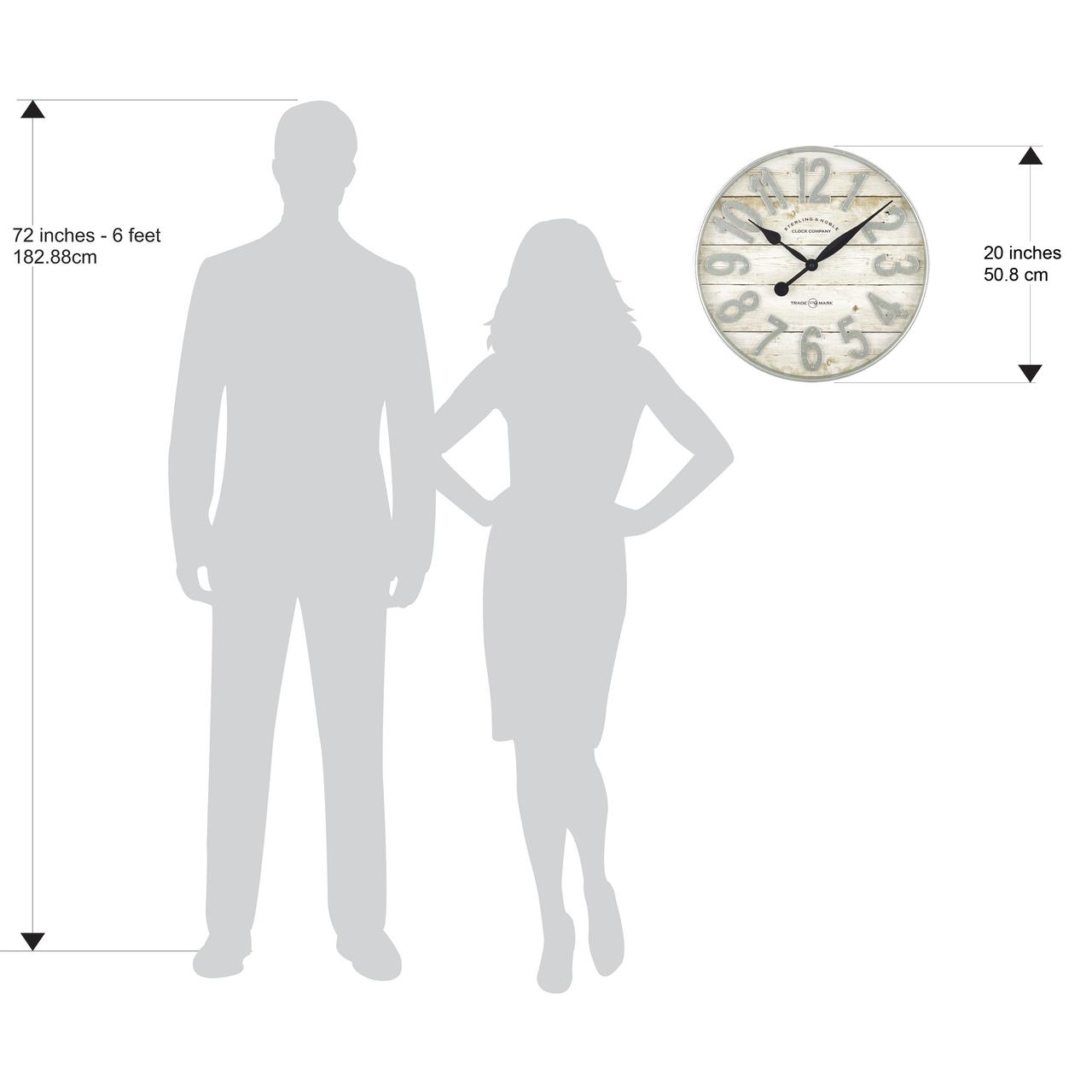 Better Homes & Gardens 20-Inch Farmhouse Analog Wall Clock photo 5