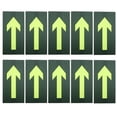 thumbnail image 1 of Shisuyan 10pcs Luminous Arrow Directional Stickers For Outdoor Camping Trail Marking Adhesive Reflective Direction Sign Decals For Easy Navigation, 1 of 8