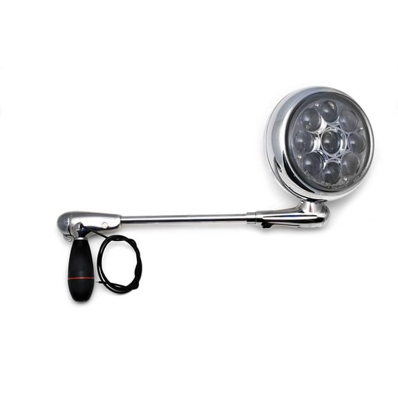 Unity (335CL) 6" Diameter 30W LED Post-Mount Spotlight with Chrome Head for Dodge RAM