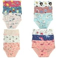 thumbnail image 4 of 12-Pack Cotton Briefs for Fashion-Forward Toddlers and Little Girls, Sizes 2T-7T - B&Q, 4 of 5