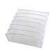 thumbnail image 1 of Divisor de armario Kearding con compartimentos plegables almacenamiento y organización del hogar Blanco 6 Rejillas, 1 of 6