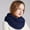 Navy, variant on ZSQDM Scarf Loop Padded Scarf Bib Woolen Winter Knit Warmth Circle Womens Scarf Women beanie Hat Scarf ,Hat,& Gloves Kitsch Shower Cap