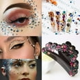 thumbnail image 6 of 1250 Pcs Self Adhesive Rhinestones for Makeup Eyes 15 Colors Rainbow Rhinestones Face Jewels Face Gems Stick on, DIY Nail Makeup 3mm 4mm 5mm 6mm Rave Festival Accessories Costume for Women, 6 of 7