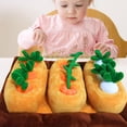 thumbnail image 4 of Juguetes de peluche de zanahoria para niños, juguete de simulación, juego interactivo relajante para perros, verduras Naranja, 4 of 8