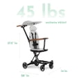 thumbnail image 3 of Evolur Cruise Rider Stroller with Canopy, Lightweight Umbrella Stroller with Compact Fold, Easy to Carry Travel Stroller - Koala Gray, 3 of 5