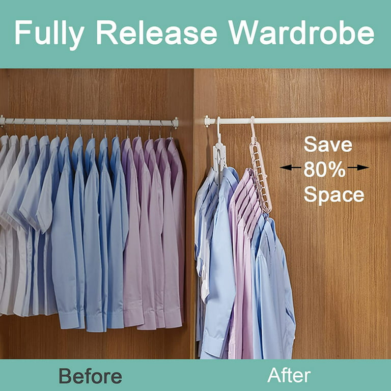 1pc Magic Space Saving Hangers for Clothes, Closet Organizers and