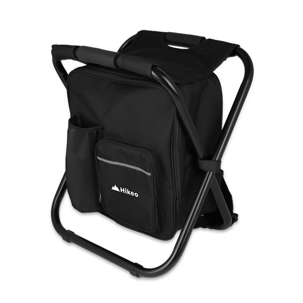 Silla Plegable Portatil HIKEO tipo Mochila con Hielera 13 Litros Banco para Pesca Walmart en linea