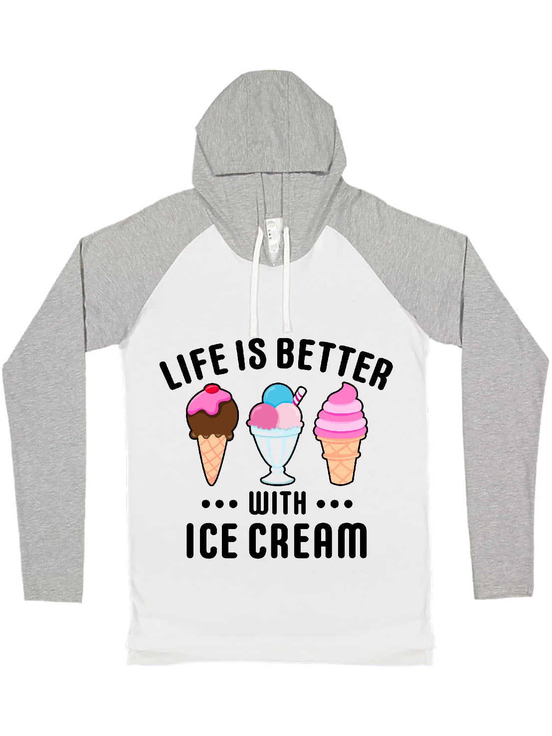 Ice Cream Long Sleeve T-Shirt - Walmart 